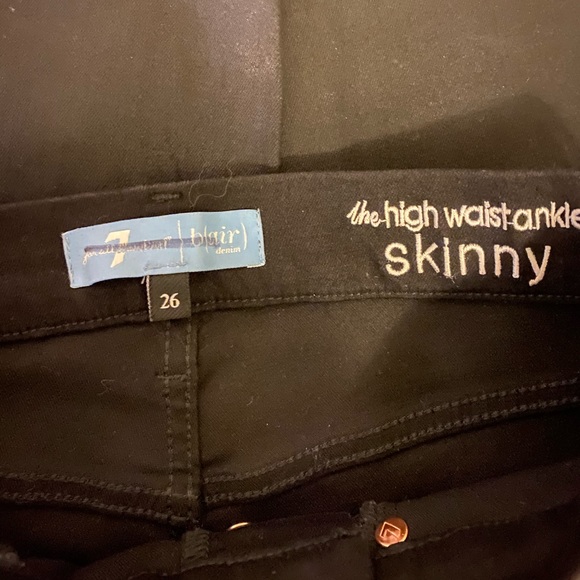 NWOT 7 For All Mankind Coated Skinny Jeans - Picture 4 of 4